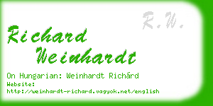 richard weinhardt business card